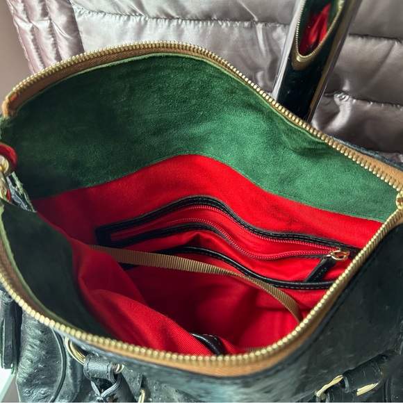 Dooney & Bourke Ostrich Satchel - Picture 3 of 8